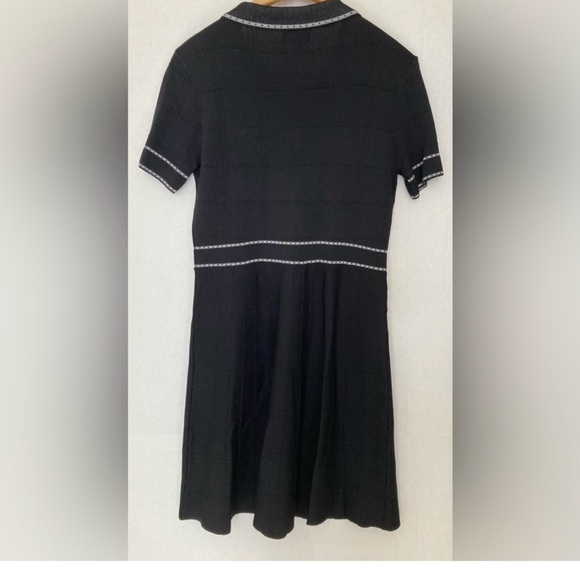 Alexia Admor Black Mini Dress with White Accents - Picture 4 of 9